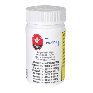 Nightly Chamomile Softgels – CBN:CBD:THC:CBG + Terpenes package by Proofly
