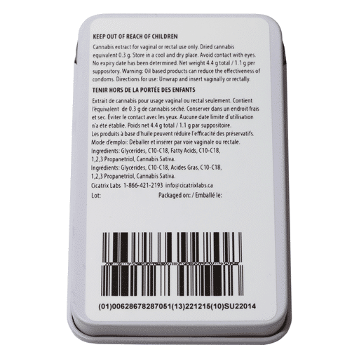 Suppositoires Extra CBD100 2 Suppositoires Extra CBD100 – Image 2