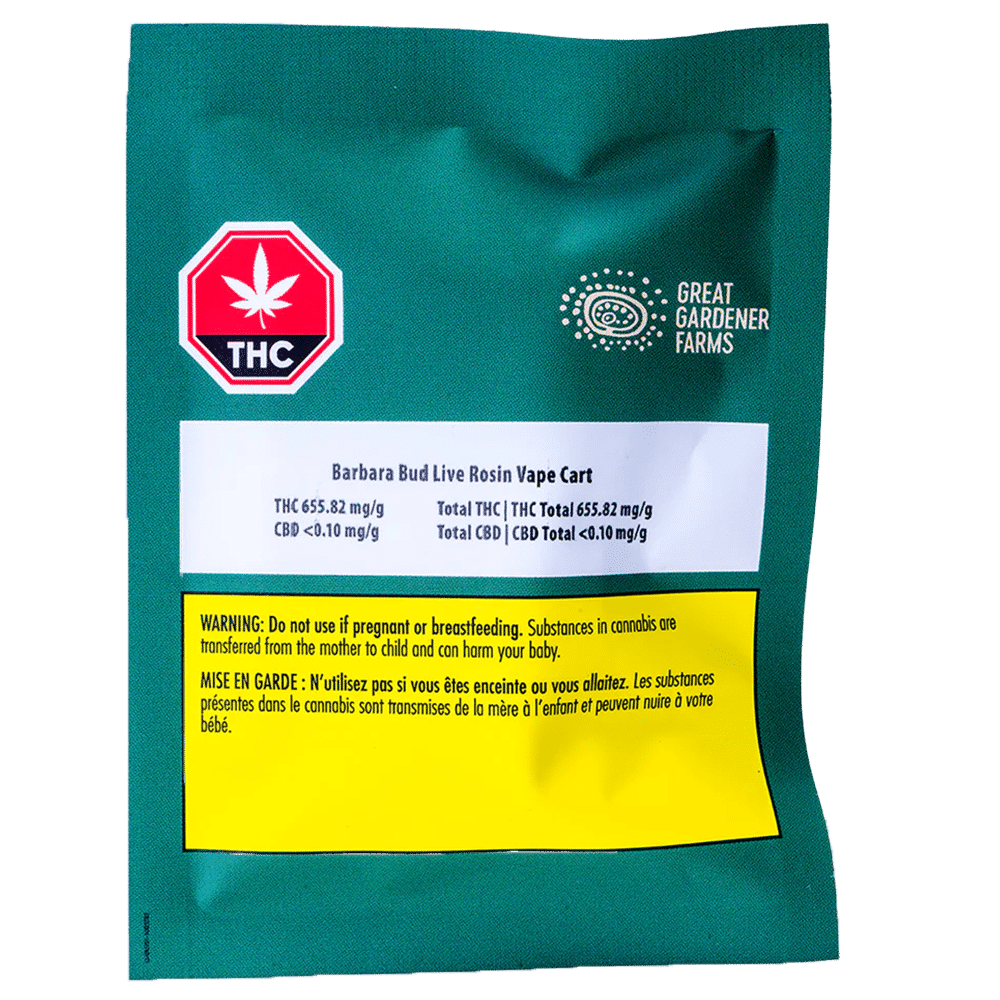 Barbara Bud Live Rosin 1G Vape Cart 3 Barbara Bud Live Rosin 1G Vape Cart – Image 3