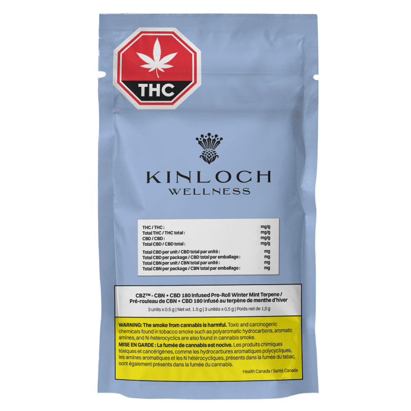 CBN+CBD 180 Winter Mint Terpenes Infused Pre-rolls 2 CBN+CBD 180 Winter Mint Terpenes Infused Pre-rolls – Image 2
