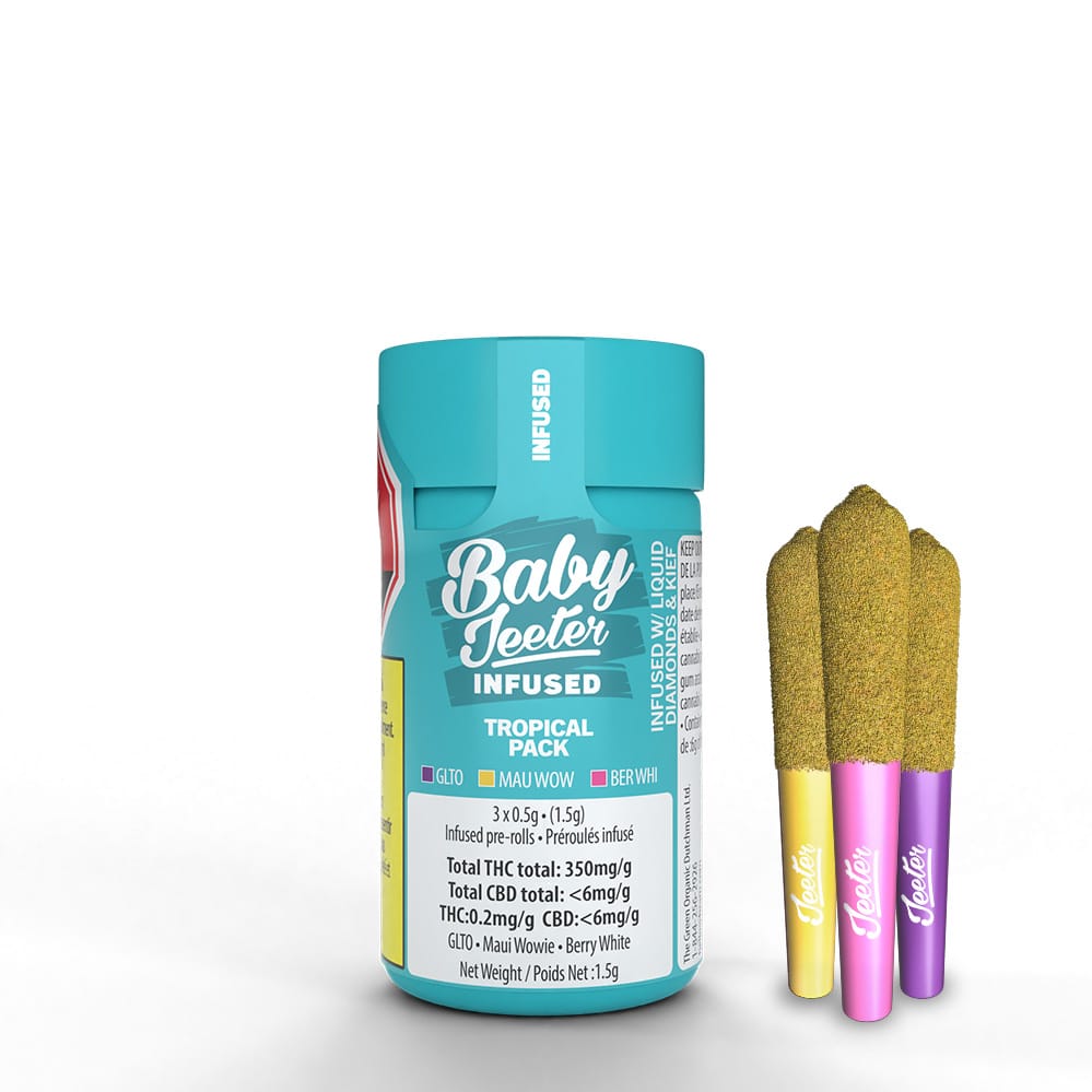 Baby Jeeter Liquid Diamond Infused Tropical Variety Pack by Jeeter | Mendo