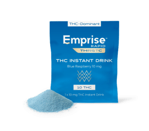 THC Instant Blue Raspberry Drink 10mg by Emprise on Mendo Medical