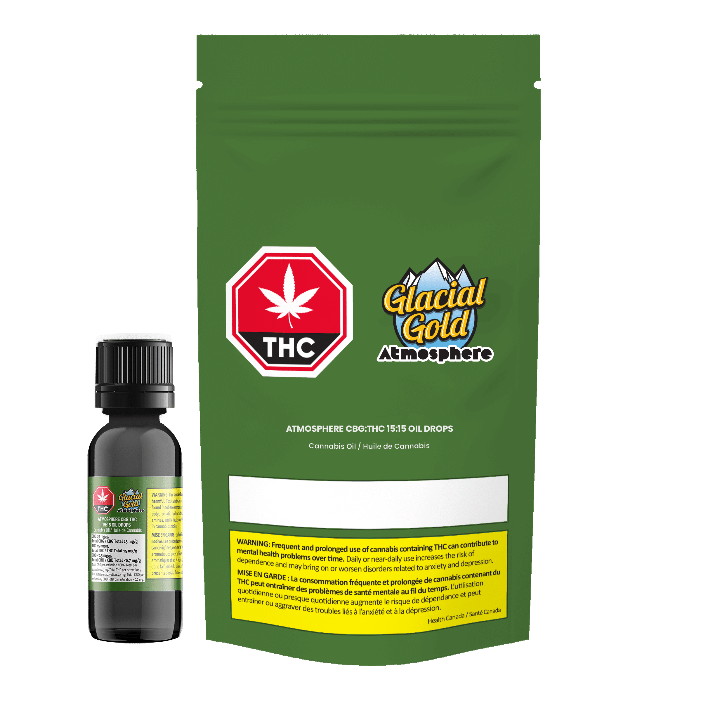 Atmosphere CBG:THC 15:15 Oil Drops 1 Atmosphere CBG:THC 15:15 Oil Drops