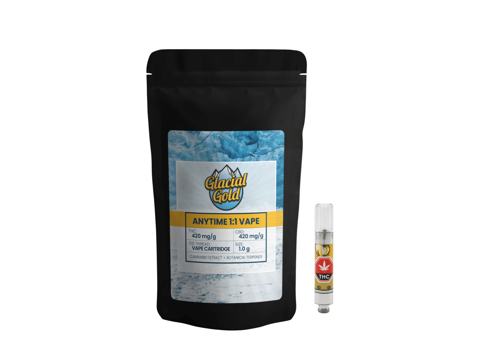 Anytime 1:1 Vape - Glacial Fresh Mint Distillate Cart 3 Anytime 1:1 Vape - Glacial Fresh Mint Distillate Cart - Image 3