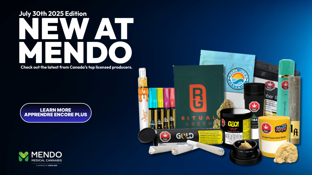 New Medical Cannabis products at Mendo Medical for July 30th 2025