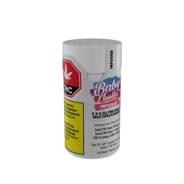 Baby Jeeter Liquid Diamond Infused Multi 5-Pack Pre-rolls by Jeeter