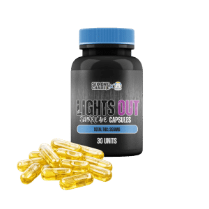 Light’s Out Slurricane Strain Specific Live Rosin Capsules 30 Pack by Six One Charlie Product and Package