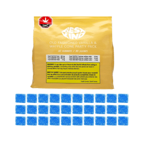 Old Fashioned Vanilla Waffle Cone Gummy 30 Pack by Best Kind Edibles