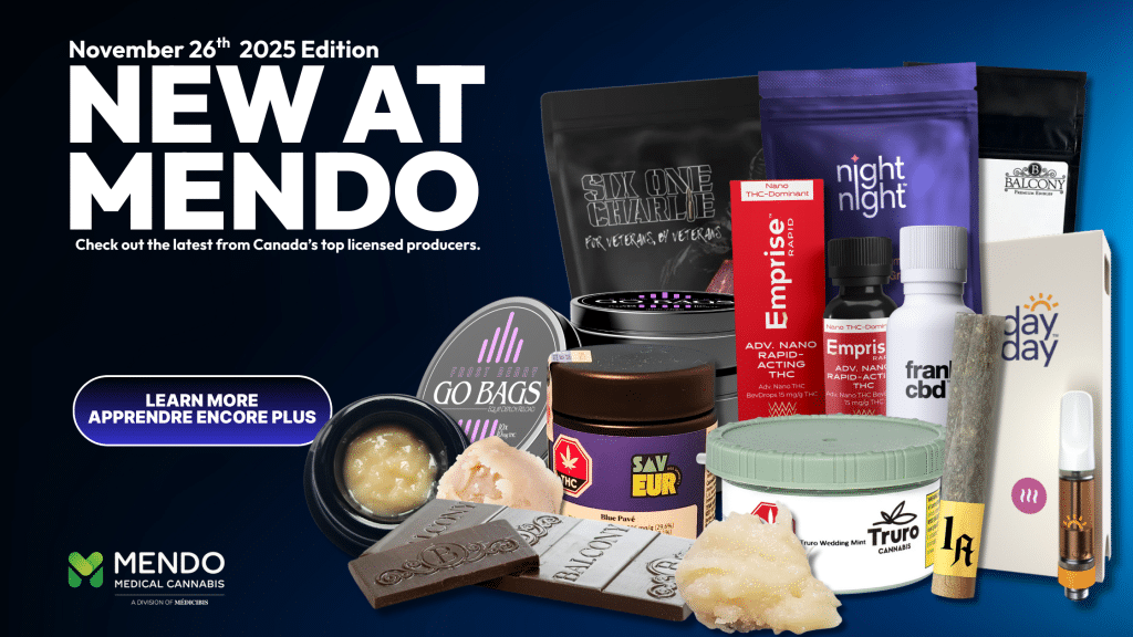 New Medical Cannabis Products At Mendo Medical November 26th 2025