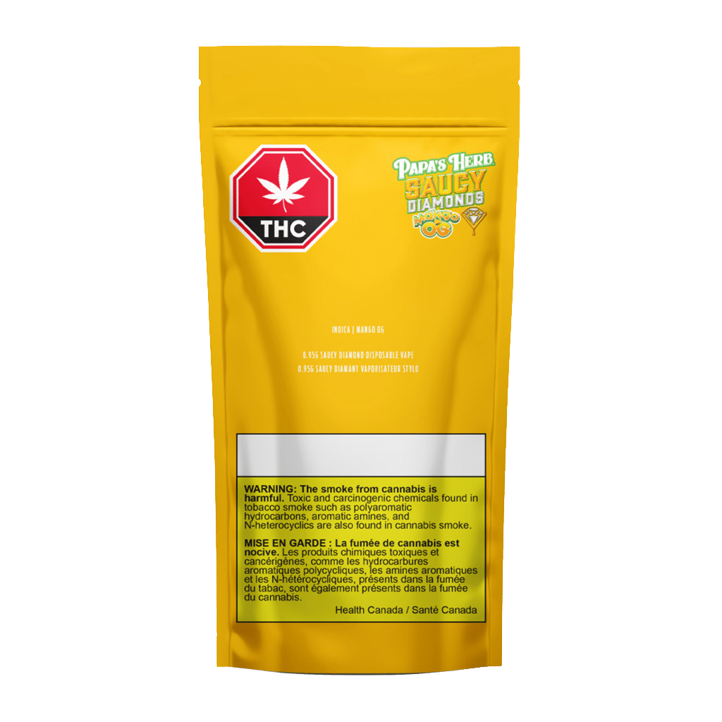 Papa's Herb-Mango OG Saucy Diamond Disposable-Front