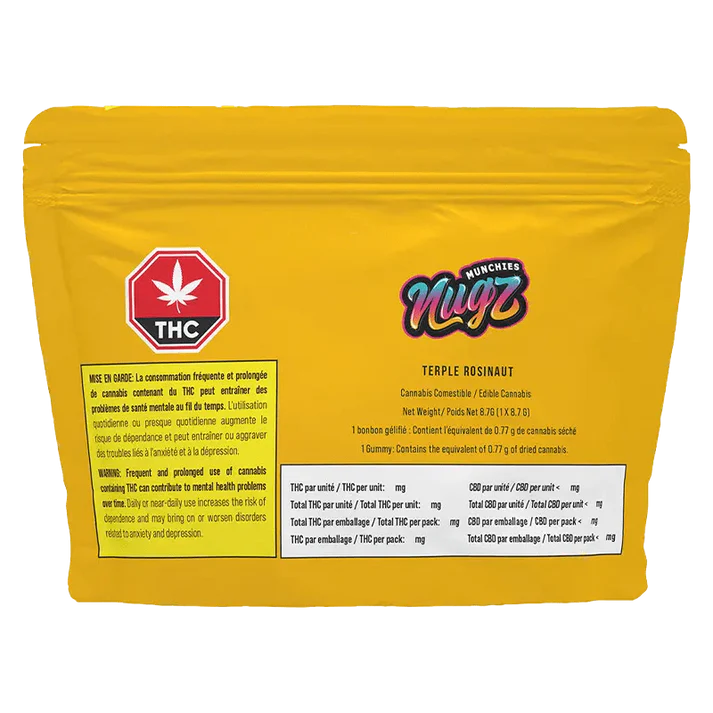 Rosinaut - Terple Hash Rosin Gummy 2 Terple-rosinaut-hash-rosin-gummy-nugz-Package-front
