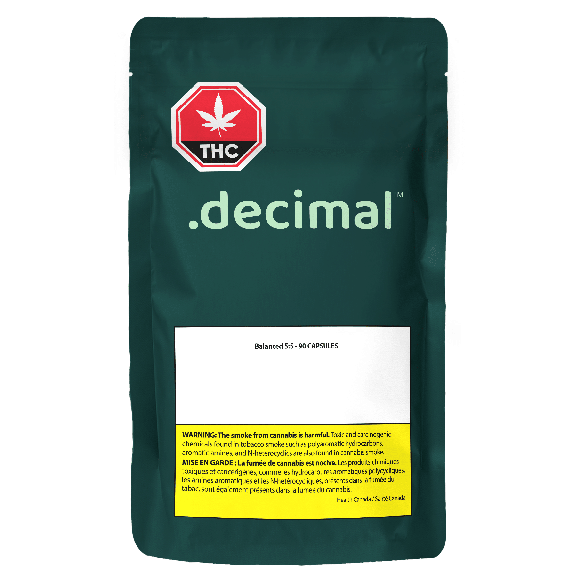 5:5 Balanced Caps x 90 units by .decimal package