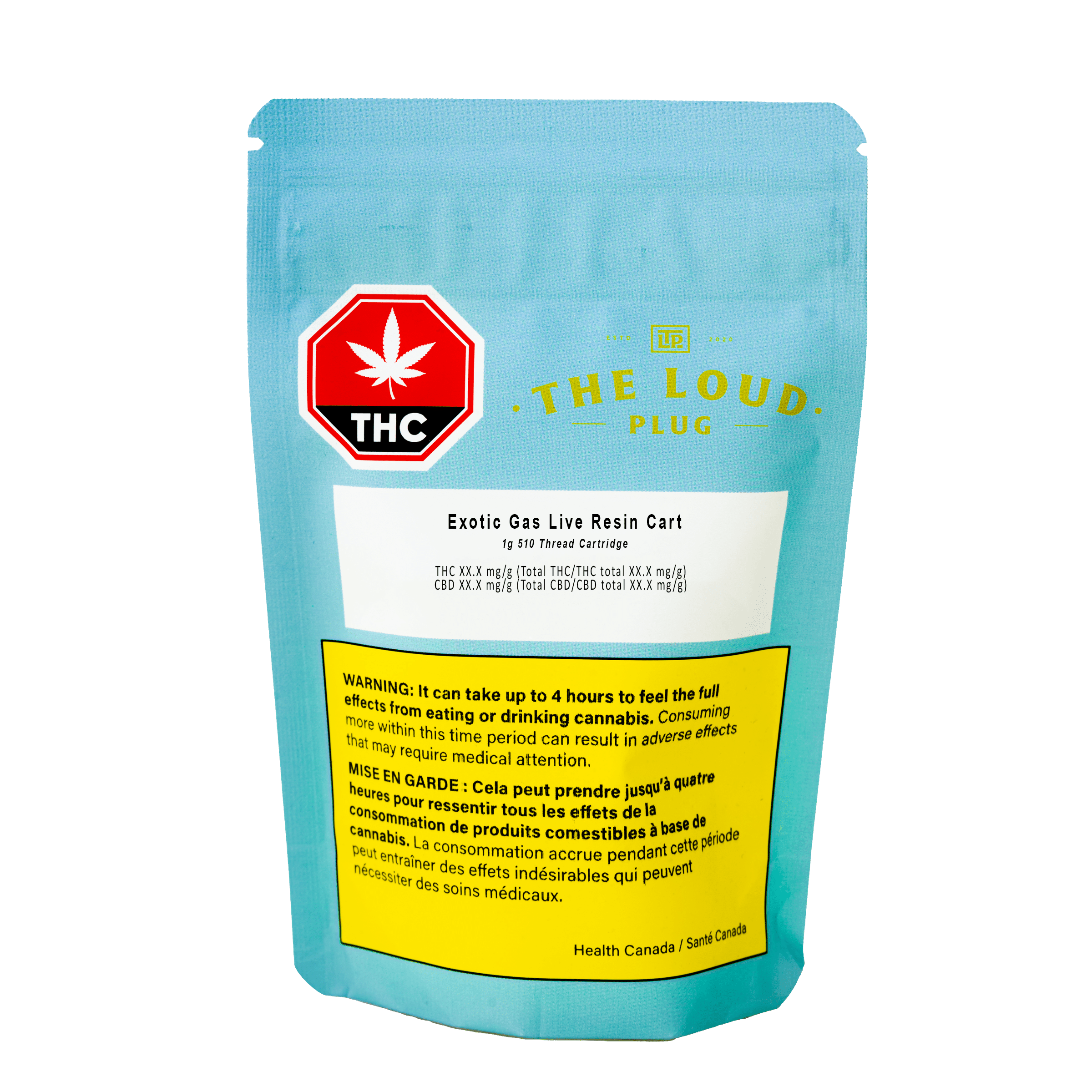 Exotic Gas Live Resin Vape Cart 2 Exotic Gas Live Resin 510 Product The Loud Plug package