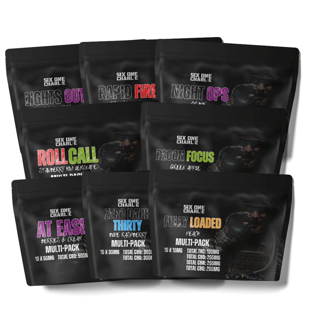 Six One Charlie cannabis Edible Multipack bags