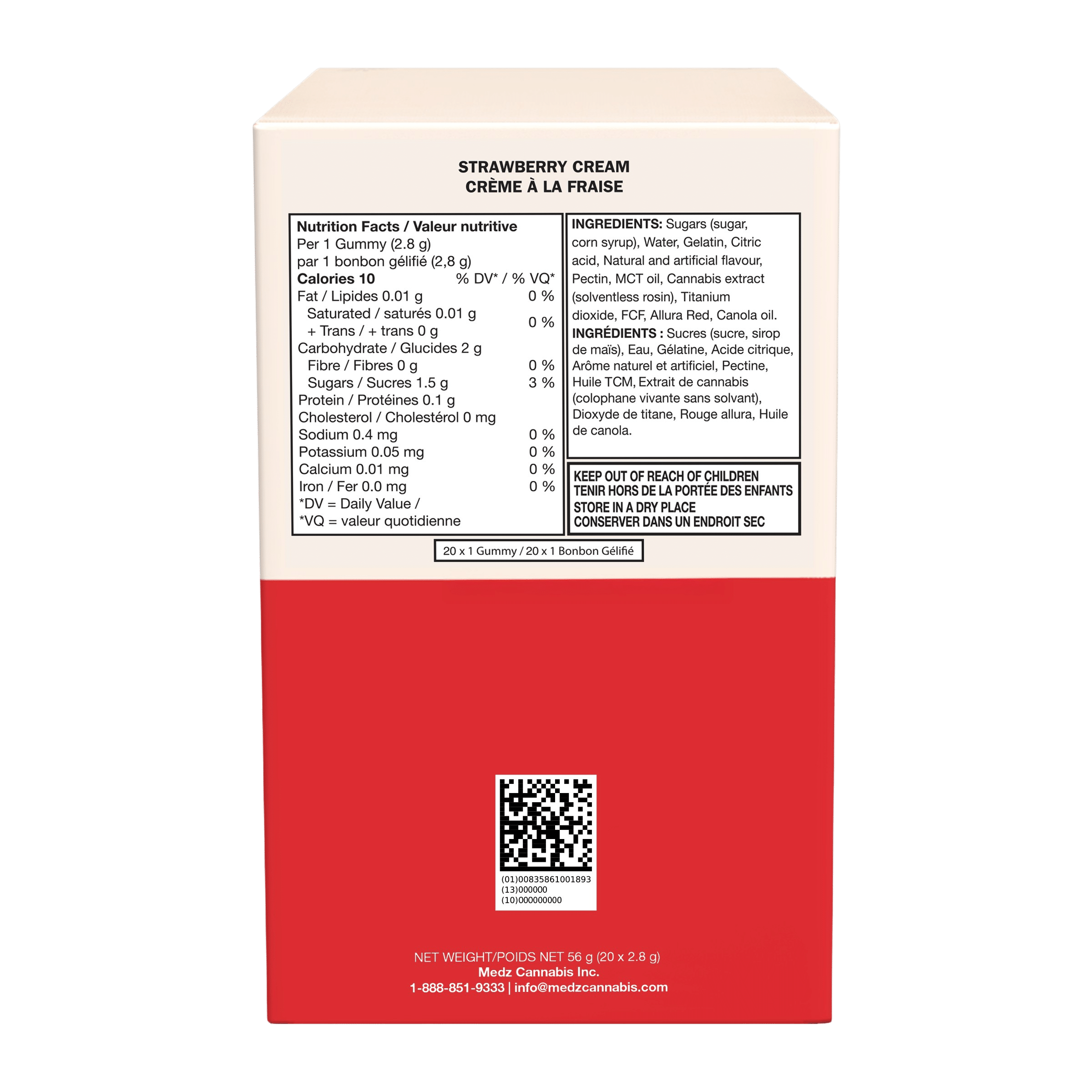 No.26 200's True Hybrid Rosin - Strawberry Cream 3 Glenns-No-26-Box-Rear