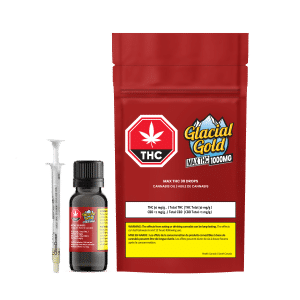 MAX THC 30 Drops 35ml by Glacial Gold Product and Package