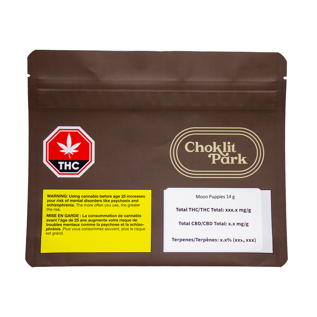 Moon Puppies 2 Fleur Moon Puppies 14 g de Choklit Park (Emballage)