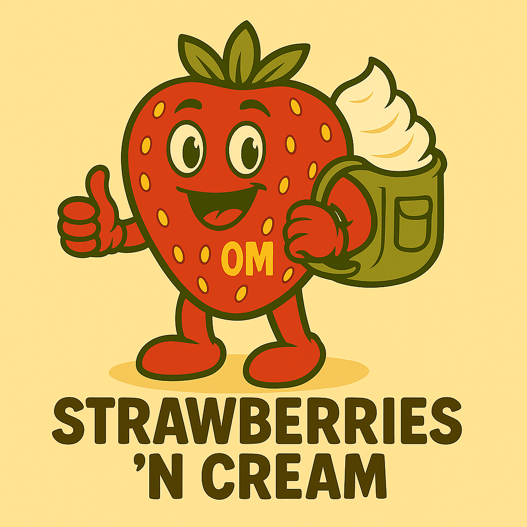 Strawberries & Cream 2 Logo Strawberries & Cream