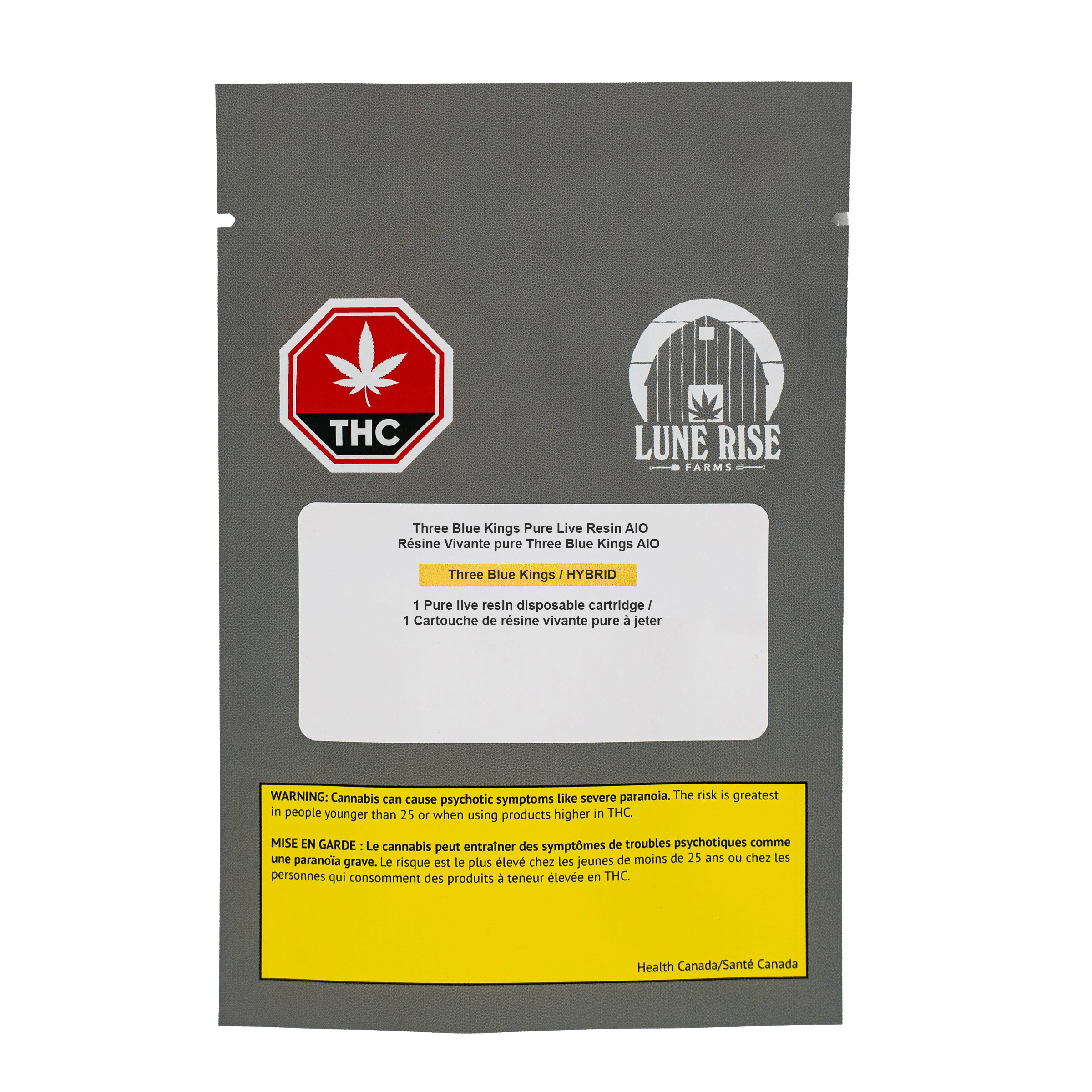 Three Blue Kings Pure Live Resin All-In-One Vape 2 Three Blue Kings AIO 1g by Lune Rise Package