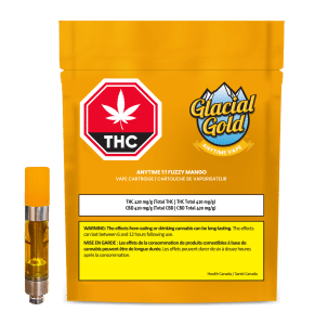 Cartouche 510 Anytime 1:1 Fuzzy Mango 1 g de Glacial Gold - Produit et emballage