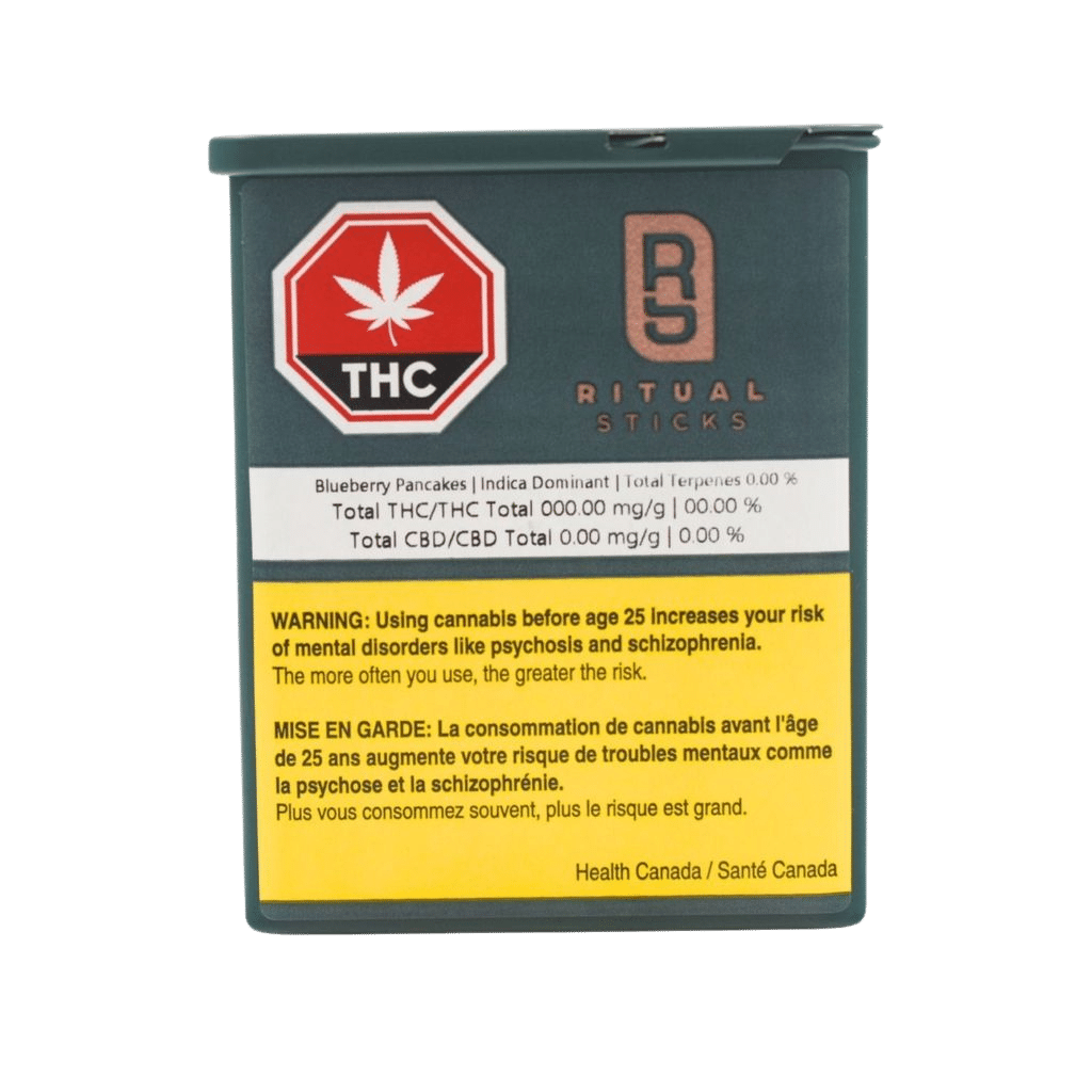 Blueberry Pancakes (20x0.5g) Pre-rolls 2 Blueberry Pancakes (20x0,5g) Pre-rolls by Ritual Sticks (package)