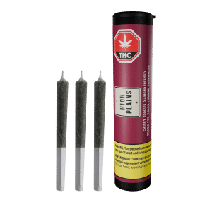 Préroulés infusés Cherry Zookies – 3 x 0,5 g – Tube et préroulés de High Plains