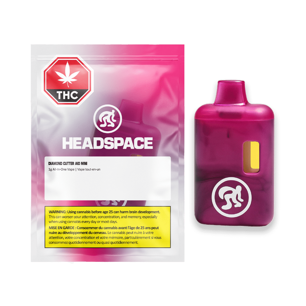 New Medical Cannabis Products at Mendo: August 5th 2026 30 Diamond Cutter Mini All-In-One Vape by HEADSPACE (Product+Package)