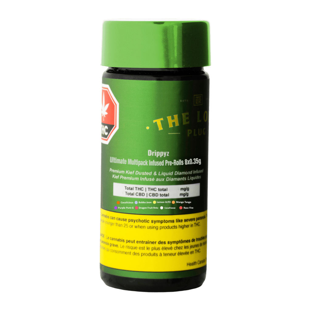 Préroulés infusés Drippyz Multipack 2 Drippyz Ultimate Infused Multipack Pre-Rolls - Front by The Loud Plug