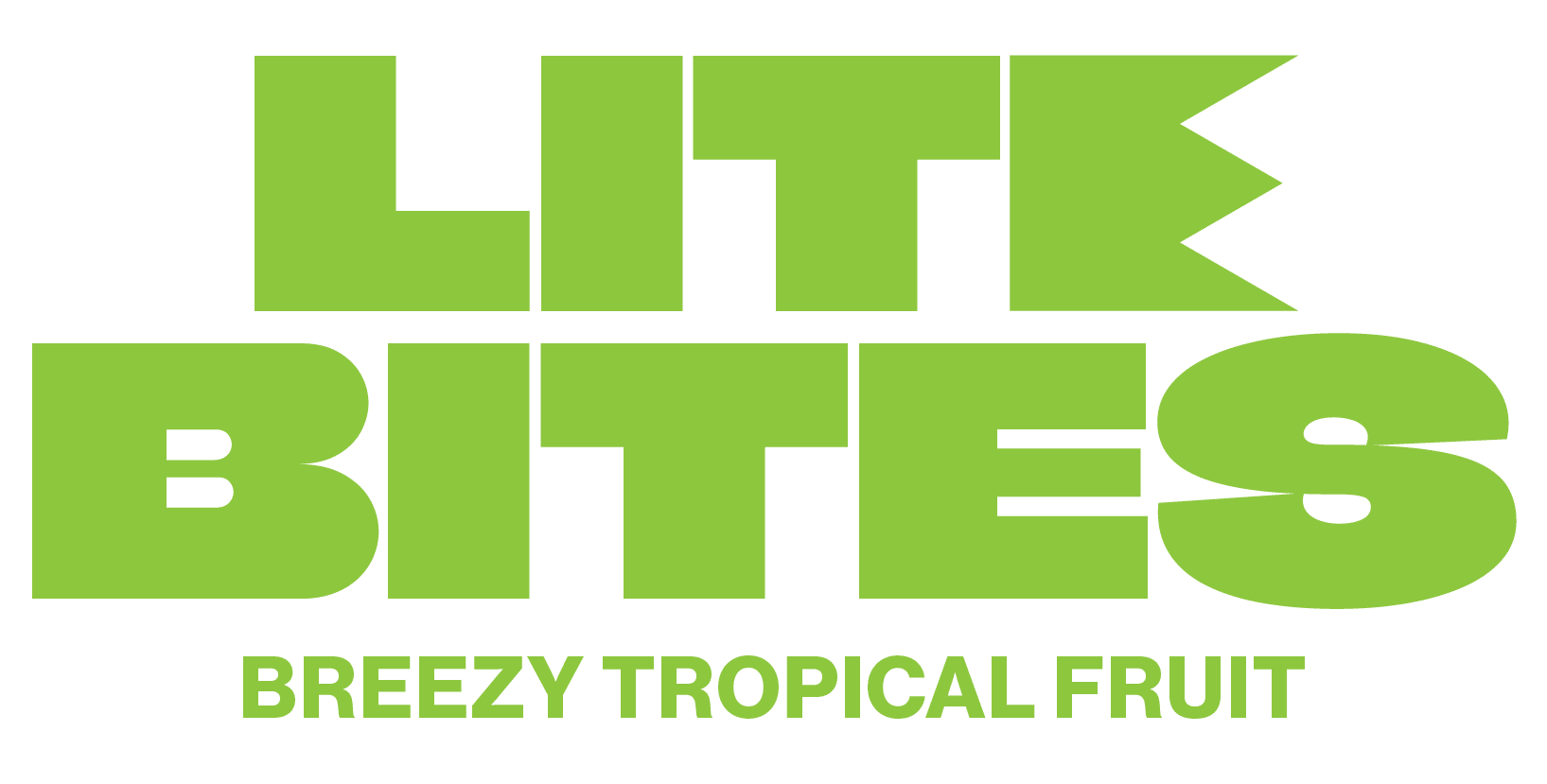 Breezy Tropical Fruit 3 Lite Bites Tropical Logo