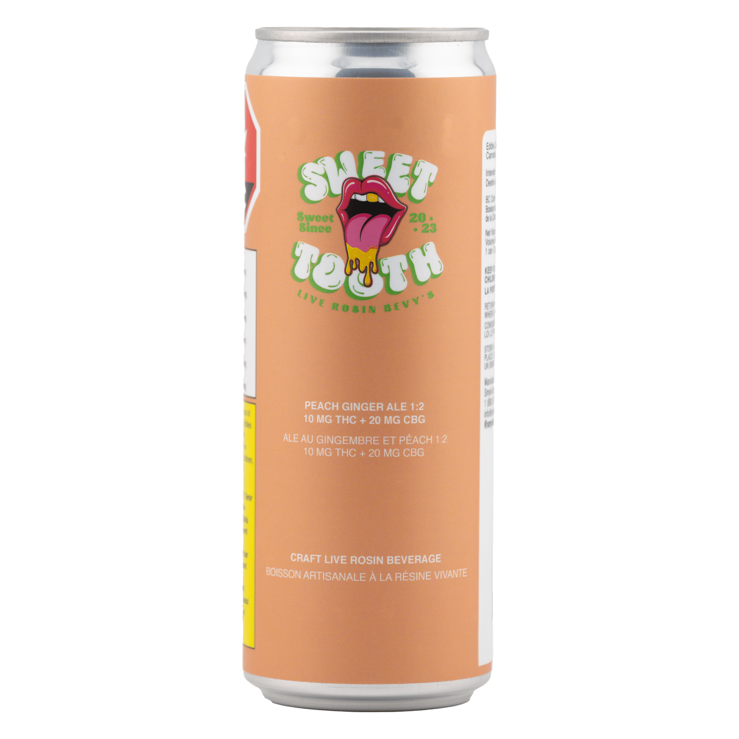 Peach Gingerale 1 2 THC CBG by Sweet Tooth
