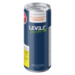 THC+CBG Sweet Orange Beverage by Level Up Signature Front (1)