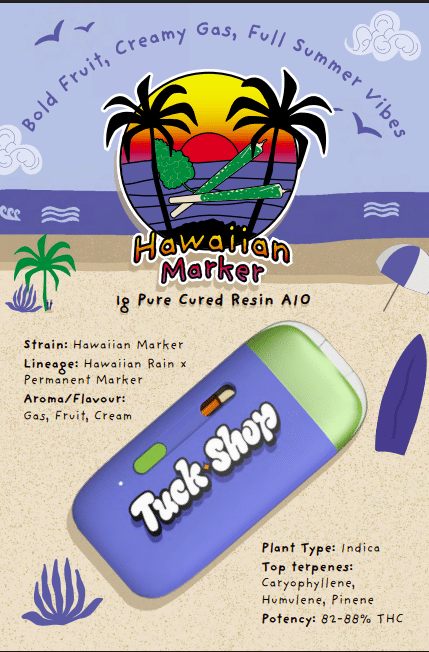 Hawaiian Marker Cured Resin Disposable Vape 2 Hawaian Marker Vape Vanity