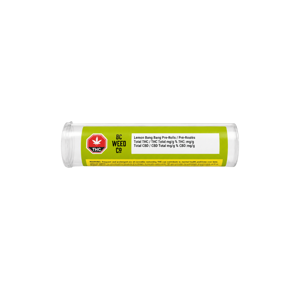 Préroulés Lemon Bang Bang (5 x 1 g) 2 Préroulés Lemon Bang Bang 5 x 1 g par BC Weed CO (tube)