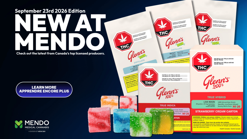 New Medical Cannabis Products At Mendo Medical September 23rd 2026
