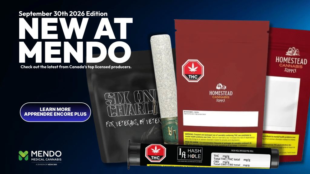 New Medical Cannabis Products At Mendo Medical September 30th 2026