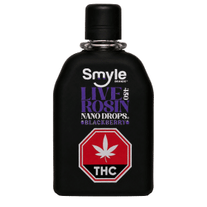 450mg Blackberry Live Rosin Nano Drops Glass Front by Smyle